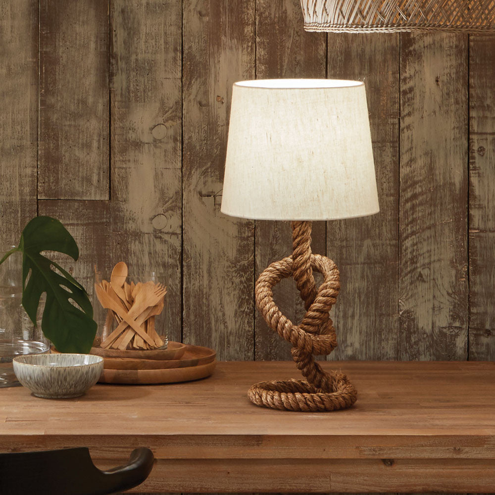 Martindale Rope Knot & Jute Table Lamp